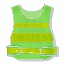 Parking lot breathable network construction project road construction wear-resistant fluorescent vest two horizontal two vertical custom reflective vest
