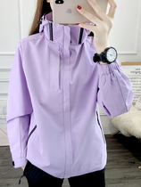 Submachine clothes woman 2021 Spring and autumn new outdoor sports monolayer Lianhood softshell windproof and breathable morning running womens clothing jacket