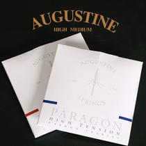 AUGUSTINE Paragon classical guitar strings standard medium and high tension set red and blue strings