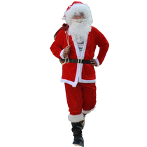 Gold velvet Santa Claus performance costume Christmas business annual meeting event costume husband clothes suit