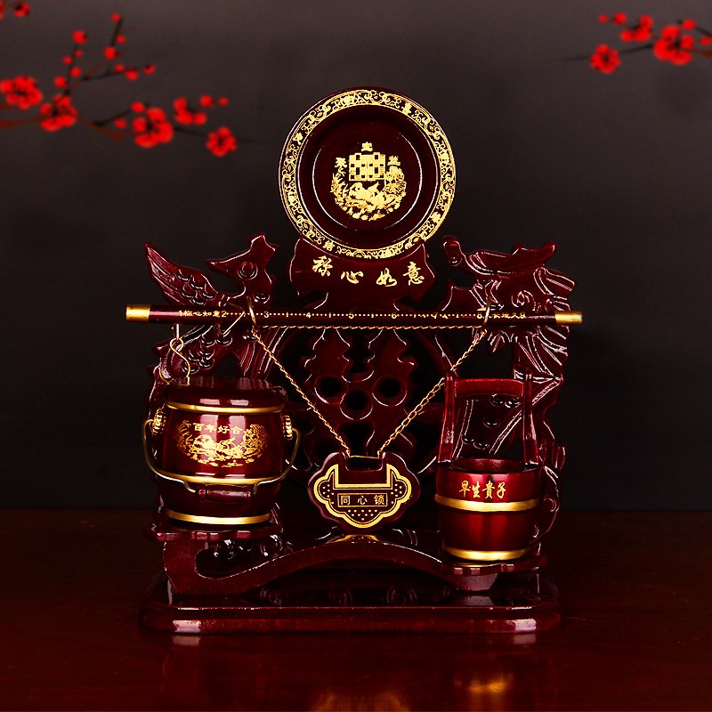 Children and grandchildren barrel suit accompanied by wedding wedding items children and grandchildren barrel swing piece wedding grand total wedding product says heart Ruyi maiden name-Taobao