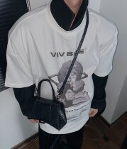 CulturE Tide brand niche original design astronaut printing loose simple T-shirt short-sleeved mens street top cool