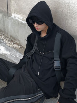 ACE spring new functional streamers loose hooded sweatshirt niche design street trend top couple outfit