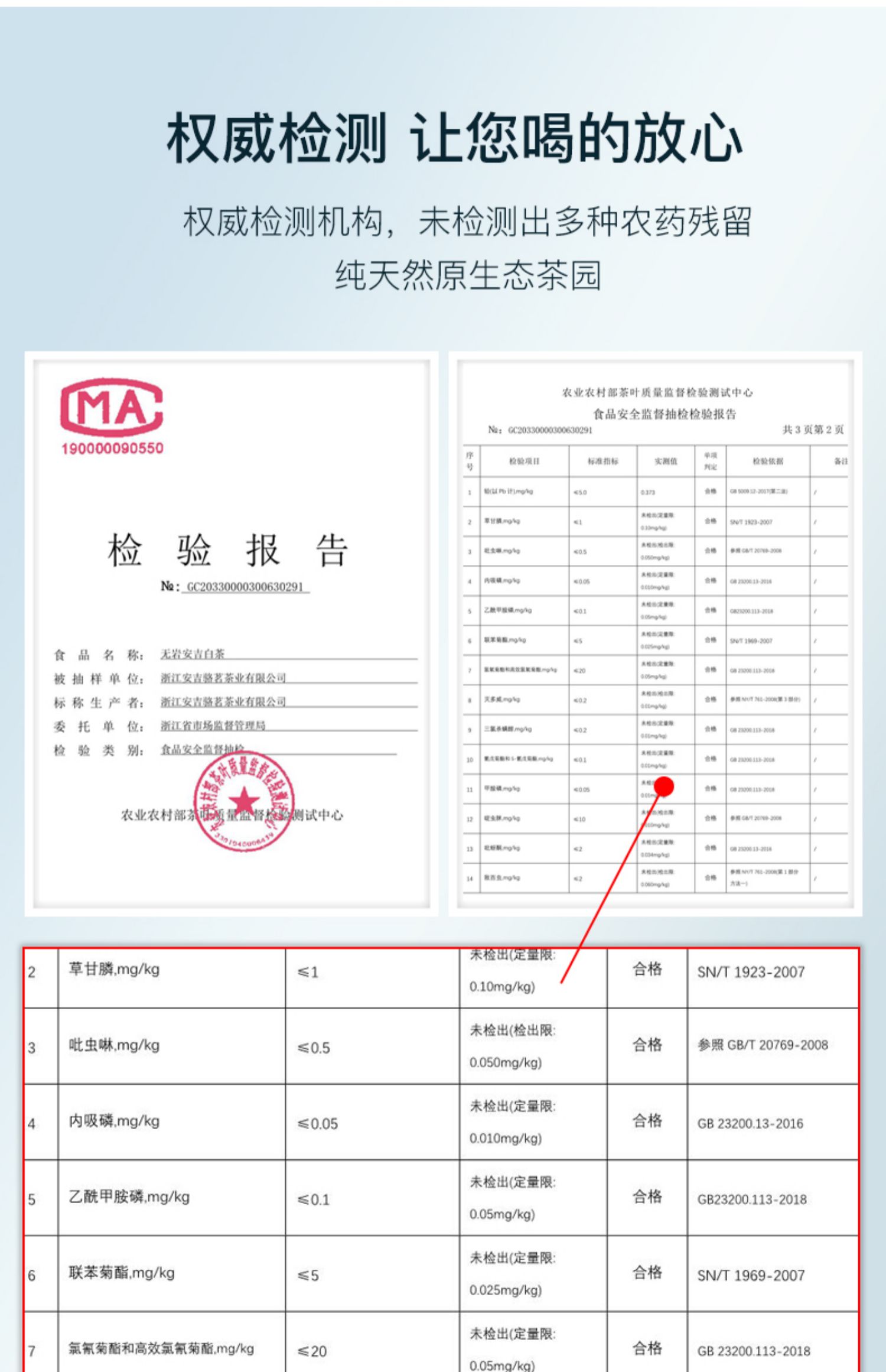 正宗无岩安吉白茶雨前特级罐装125g