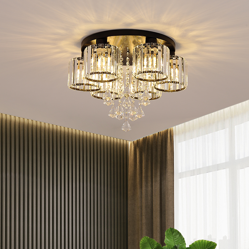 Crystal Bedroom Ceiling Lamp Modern Minima American Creative Cozy Romantic Room Led Book House Light Lavish Lamps-Taobao