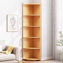 Corner cabinet Corner cabinet floor-standing triangular storage rack bedroom corner storage cabinet wall cabinet multi-layer wall shelf books