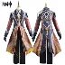 Ban Đầu Thần Cosplay Phù Hợp Với Zhongli Cos Trọn Bộ Của Vua Yan Zhongyan Wangli Hoàng Đế Phù Hợp Với Quần Áo Trọn Bộ Tóc Giả Nam childe fatui cosplay Genshin Impact