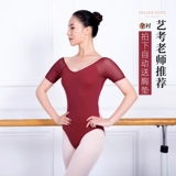 Танцевальная гимнастика униформа короткоклассные балетные балетные упражнения Упражнения в форме молока шелковая сеть пряжи детская для взрослых женщин