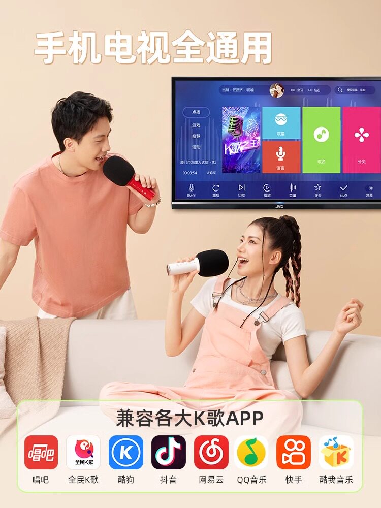 Singba Little Giant C20 Microphone and Speaker Integrated Microphone Small Singing C10 Wireless Home Karaoke Children's Family Ktv