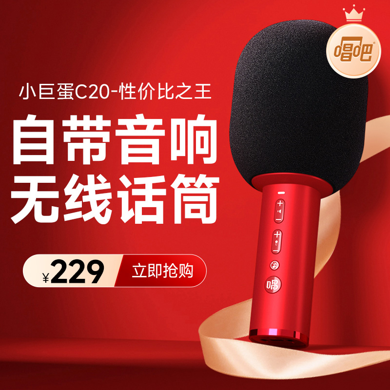 Sing Bar Little Arena C20 マイク オーディオ統合マイク 小型歌唱 C10 ワイヤレス ホームカラオケ 子供 家族 KTV