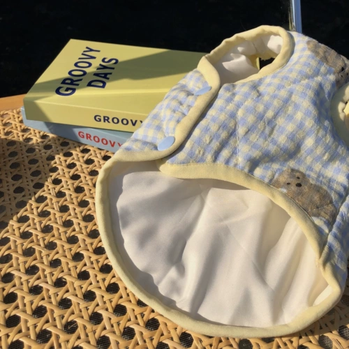 Милый стеганый летний брендовый жилет, с медвежатами