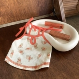 Floralkitty из зубов, кошек, кошек, собак и собак Pure Cotton Cotton Retro Retroly Dolow и Mitue подтяжки