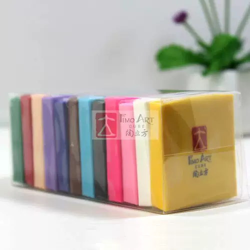 陶立方 Экологичная глина, комплект, аксессуары ручной работы, 12 цветов