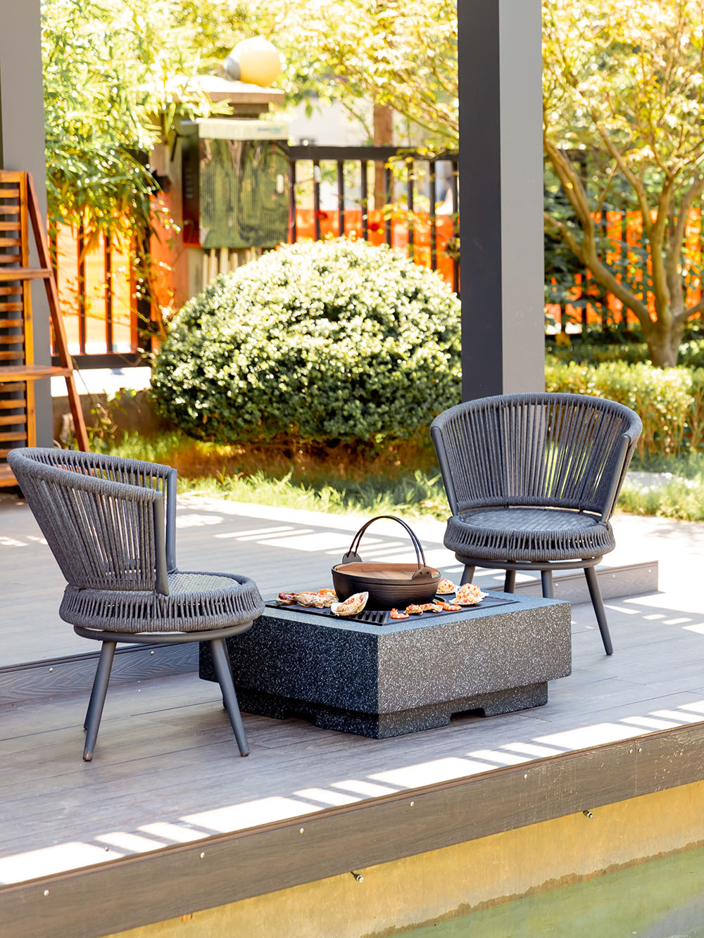 Barbecue Grill outdoor villa Minjuku heating stove Courtyard Charcoal Barbecue Table Barbecue Grill Barbecue Grill Home