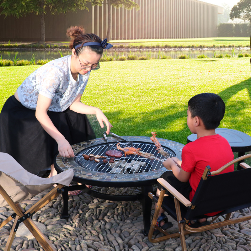 Loro Tripod Barbecue Oven Home outdoor barbecue grill Carbon Barbecue Stove Charcoal Barbecue Utensils Complete Fire Basin Heating-Taobao