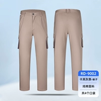 9002 Khaki Grey Pure Work Wool 4 кармана 1 кусок брюк