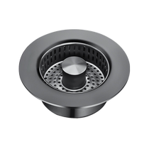 Kitchen sink sink drain plug filter stainless steel push-type pop-up core filter dishwasher sink 3504