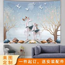 Cover Ugly Hanging Cloth Background Cloth Superior Wall Decoration Live Wall Cloth Background Wall Hung Buins Tapestry Room