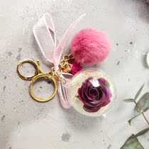 Rose Pendant Soap Flower anti-real key button Yongsheng Flower pendant Valentines Day Christmas Gift birthday present