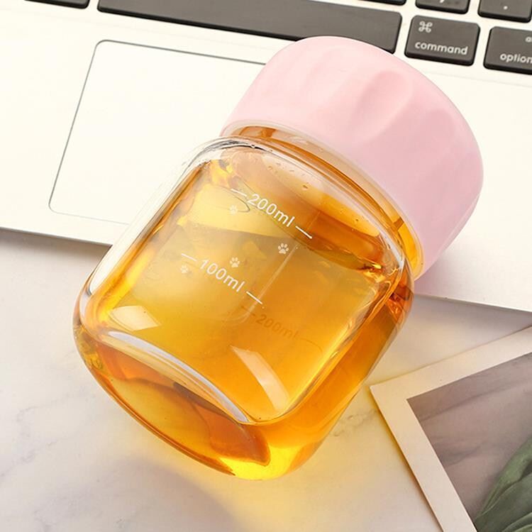 High temperature resistant Chinese medicine bottle sub-bottling bottle glass storage sealing tank flower glue bottle portable Chinese medicine liquid preservation bottle 250ml