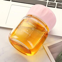 High-temperature resistant medicine bottle sub-bottling bottle glass storage sealing tank flower glue bottle portable liquid medicine preservation bottle 250ml