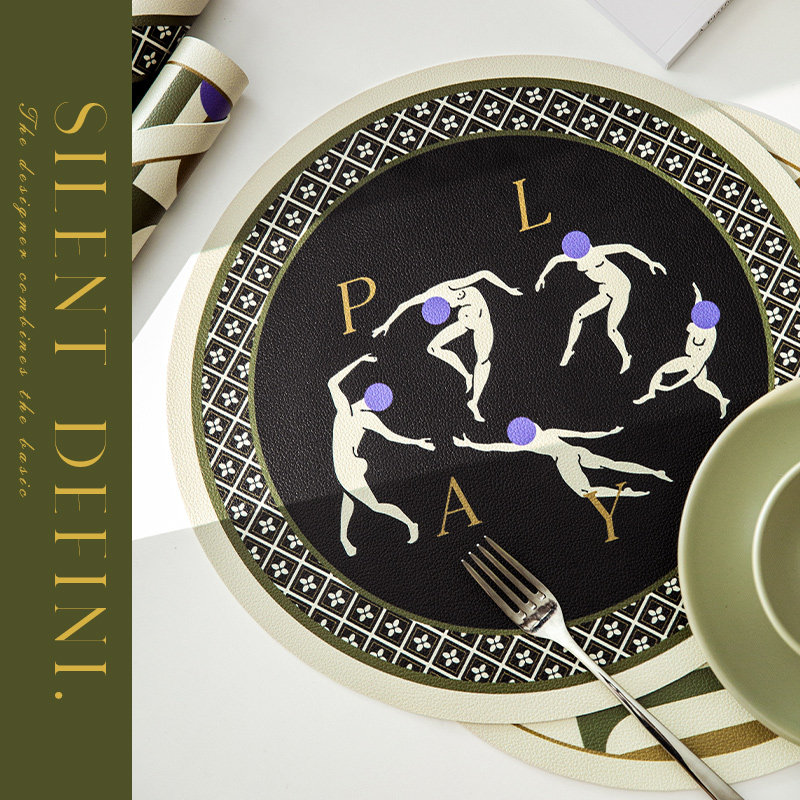 (Mattis Impression) Advanced Sensory Dining Mat Light Extravagant thermal insulation cushions Inwind waterproof oil-proof and burn-proof protection cushion