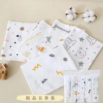 Baby pure cotton type A diapers baby absorbent urine meson newborn fine sparse Australian cotton diapers available for all seasons 5 packs