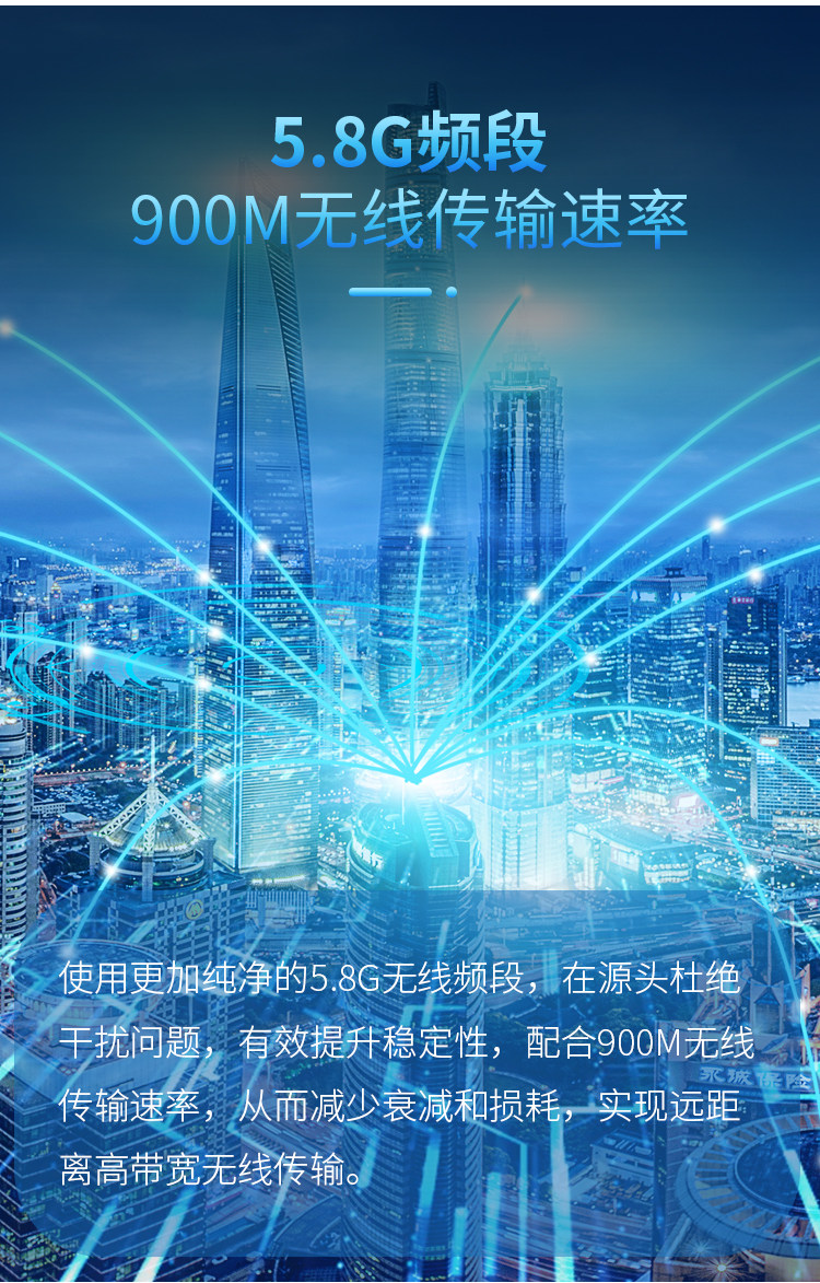 Сетевой мост 乐光无线桥接器电梯监控5.8g户外1-3-5公里拨码数显版450m900m千兆
