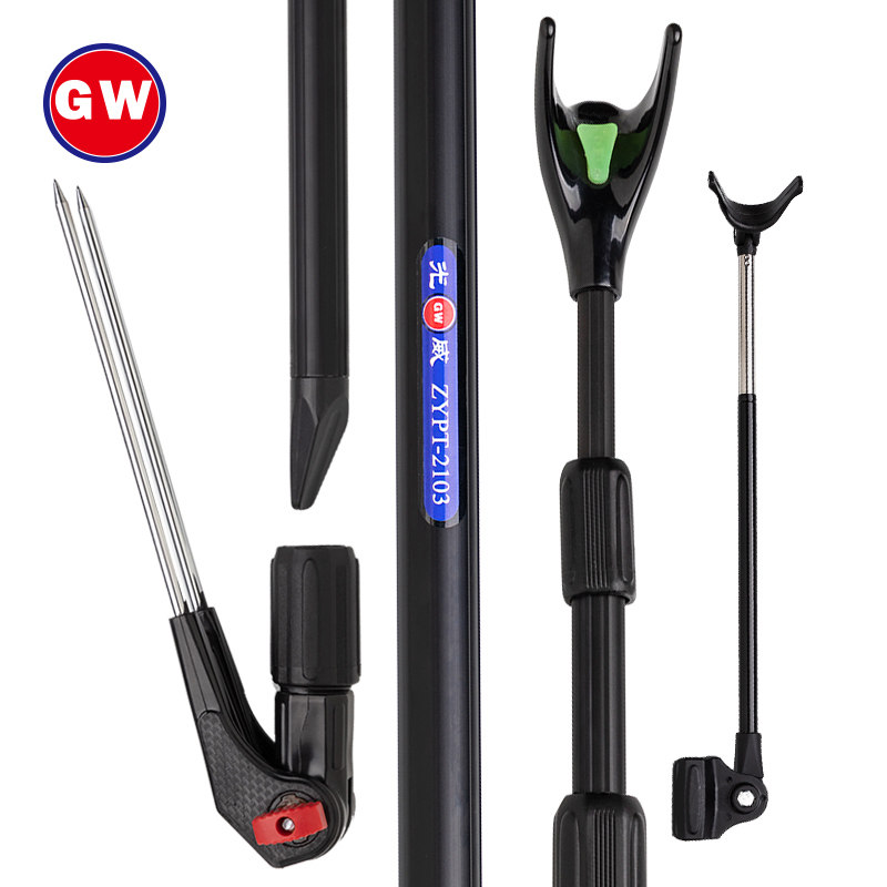 Globe 1 8 2 1 2 4 m bracket ground insertion bracket rack fishing rod rack aluminum alloy bracket frame