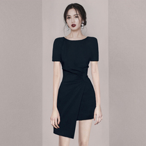 Style design sensation irregular one-piece dress 2022 Summer new light and luxurious name Yuanyuan Temperament Skirt Woman summer