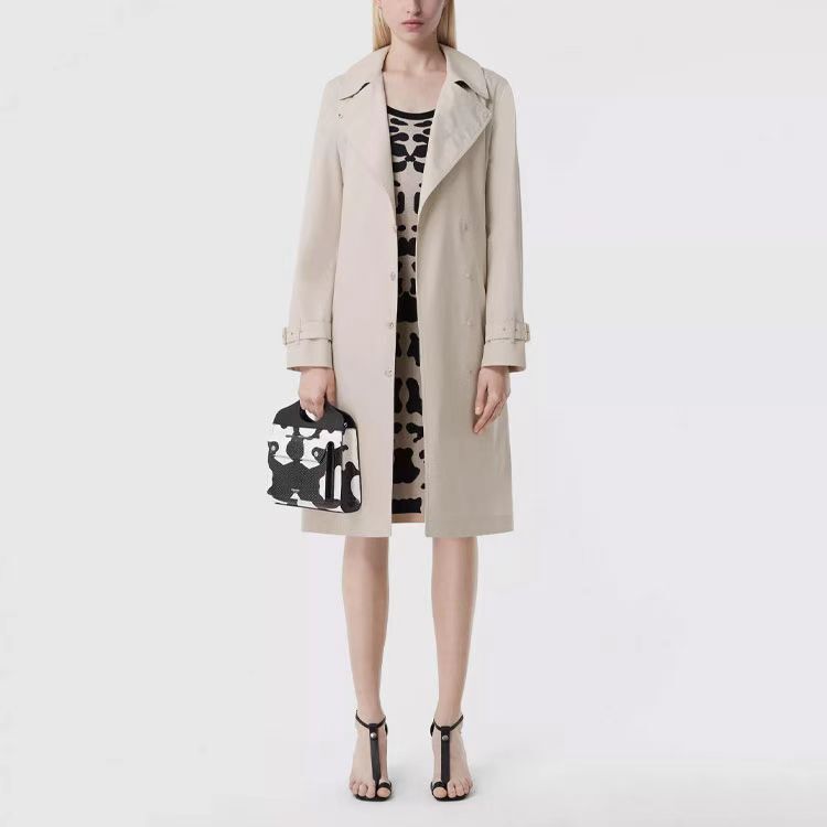 [This Product Does Not Support Returns or Exchanges, Order as Needed] Plaid Family Classic Trench Coat Ss22 Series