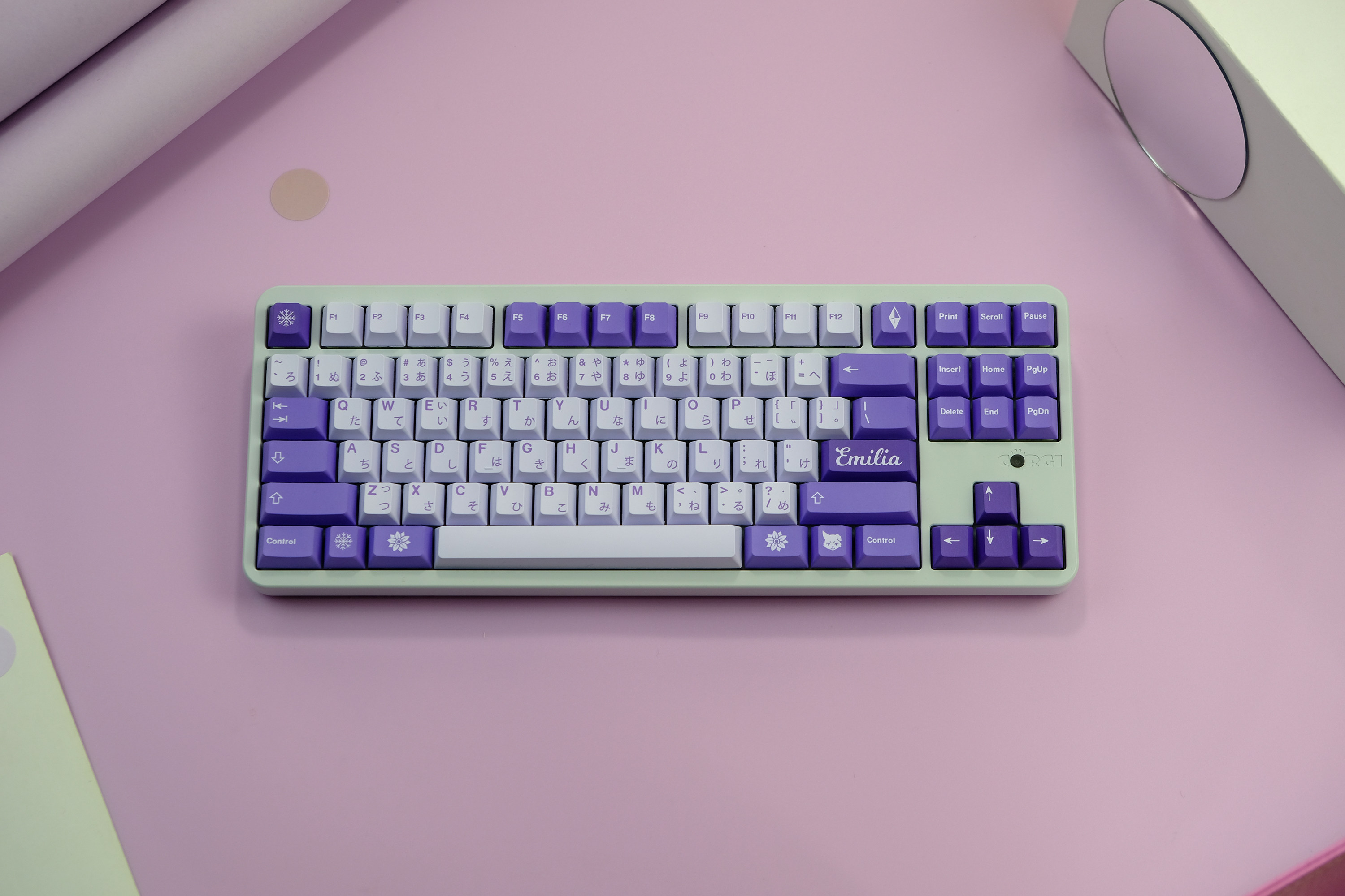 1 Set GMK Frost Witch Keycaps PBT Dye Subbed Key Caps Cherry