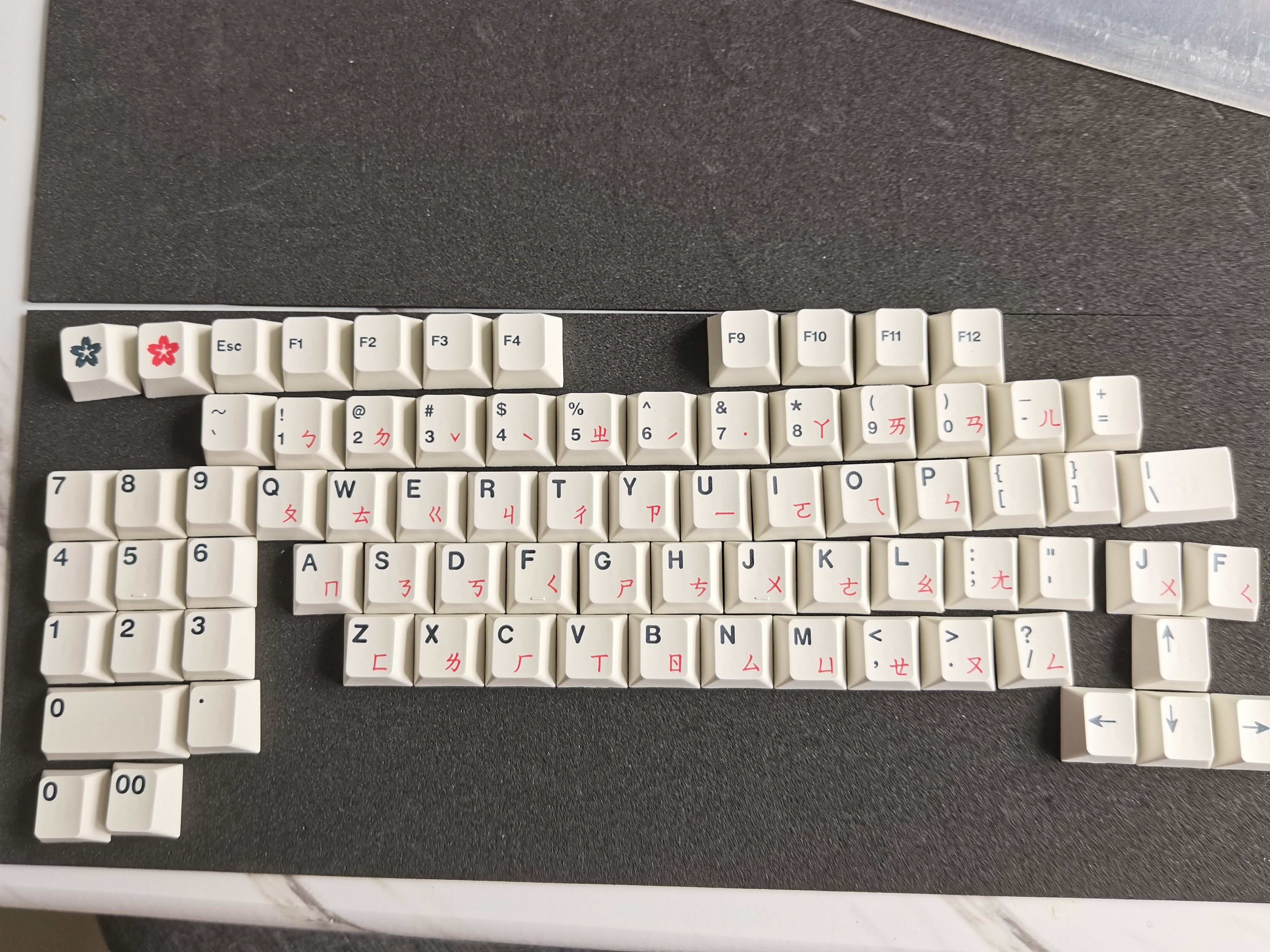 Gmk kaijuキャンプ用レターエリアキーキャップ、matsu pbt、昇華型キー
