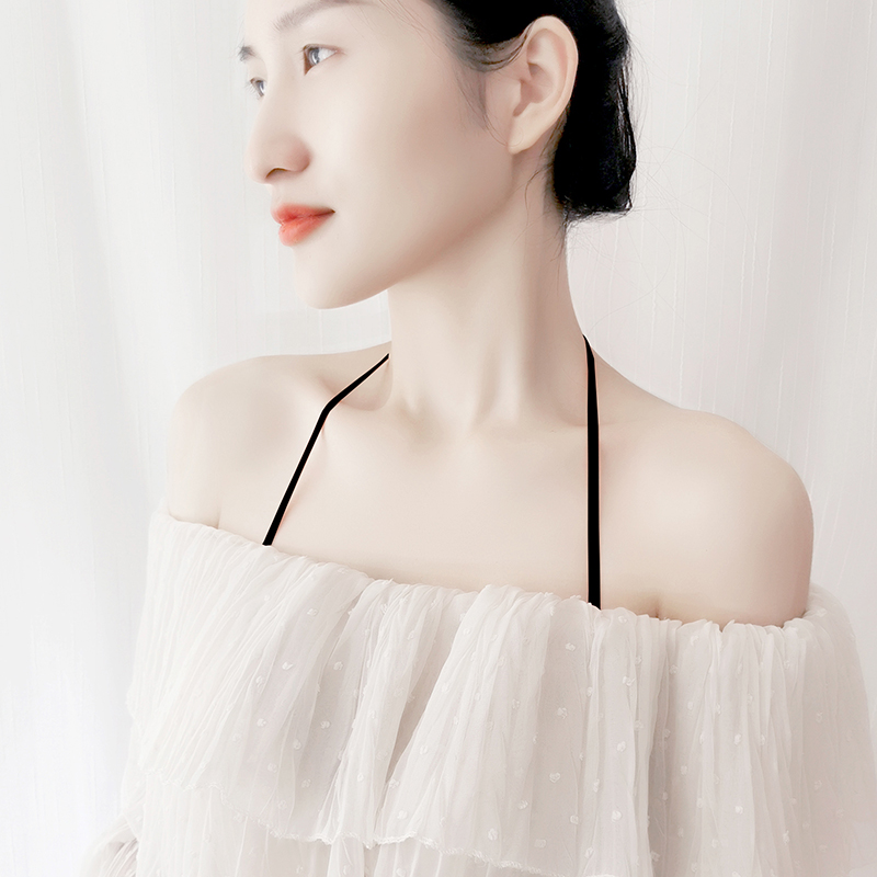 Transparent shoulder strap underwear accessories look good invisible exposeable indentation of summer fine bra bra bra replace beautiful back