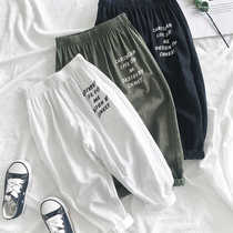 Boy loose anti-mosquito pants 2021 Summer new children Sports pants Baby casual sunscreen Pants Feet Long Pants Breathable