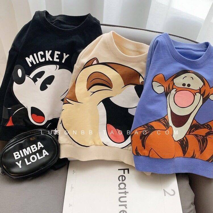 Boys cartoon sweater children's casual spring and autumn bottoming shirt 2021 new Korean version of the baby pullover top Western style tide