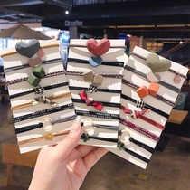 Head rope female net red Korean cute simple hair circle adult tie scalp tendon female ins Sen department leather hair rope jewelry