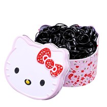 Small rubber band black strong pull continuous adult children tie hair Disposable rubber band hair circle baby does not hurt the hair rope