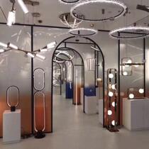 Coffee color gradient film laminated glass color pattern gradient partition film new Chinese style landscape painting customization