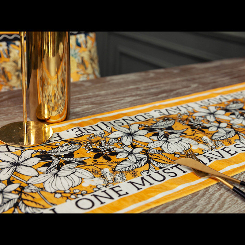 American minimalist Snow Neil Waterproof Table Flag Eu Style Light Extravagant Table Flag Strip TV Cabinet Cloth Tea Table Towels Table Cloth