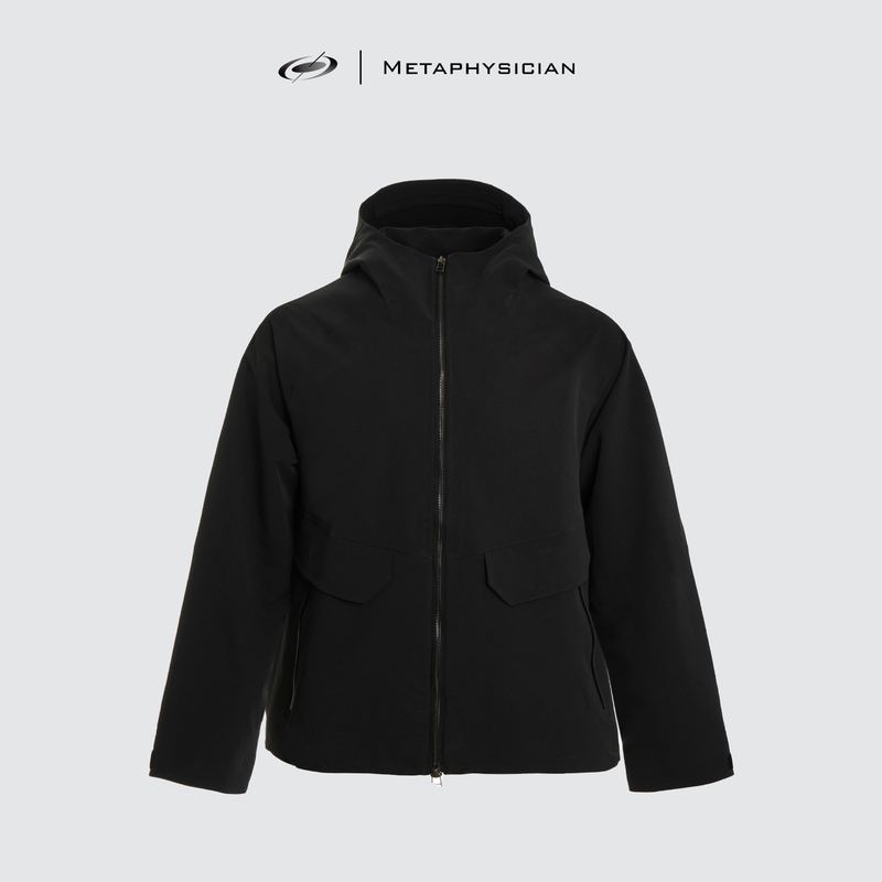 Meta Italian Imported Yarn Double-Layer Woven Water-Repellent Sports Outdoor Taped Seam Deck Jacket Softshell Jacket