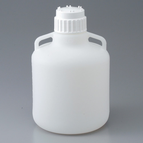 日本亚速旺HDPE氟化瓶4-5648-01刻度防溶剂吸收与渗透10L20L