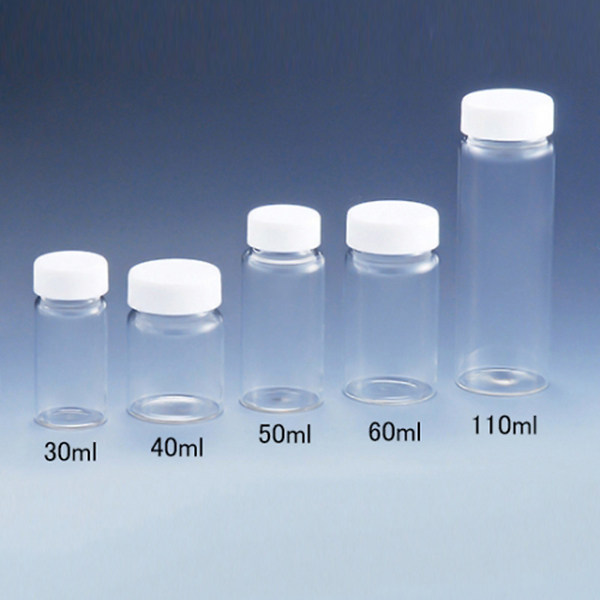 NIKKO玻璃螺口样品瓶 硝子スクリュー管瓶87-1002-55 JSV-60 60ML