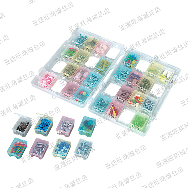 1-6730-01 透明配件盒 スケルトンパーツボックス CASE PP