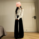 Белая кружевная весенняя рубашка, сексуальный лонгслив, открытые плечи