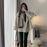 Демисезонное шерстяное пальто, длинная куртка, подходит для подростков, увеличенная толщина, изысканный стиль, средней длины