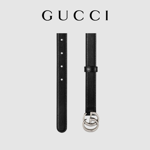 [新品]GUCCI古驰双G带扣腰带