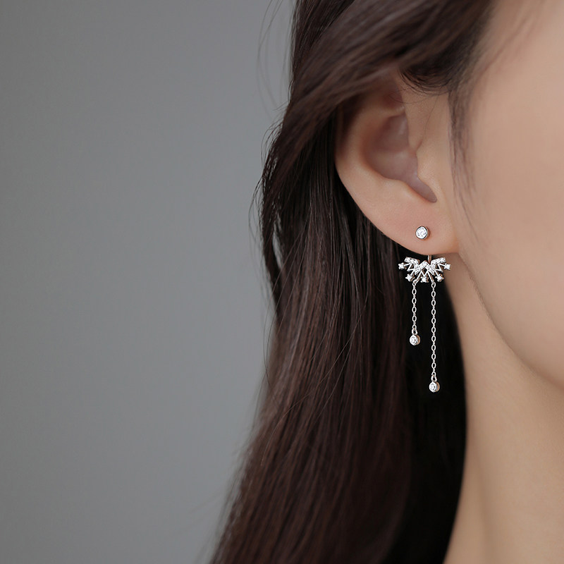 Asymmetric earrings high-end 925 sterling silver 2022 new trend 2021 personalized fashion design sense hypoallergenic