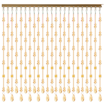 Crystal door curtain bead curtain partition curtain new style home living room entrance bathroom screen hanging curtain hanging curtain without punching