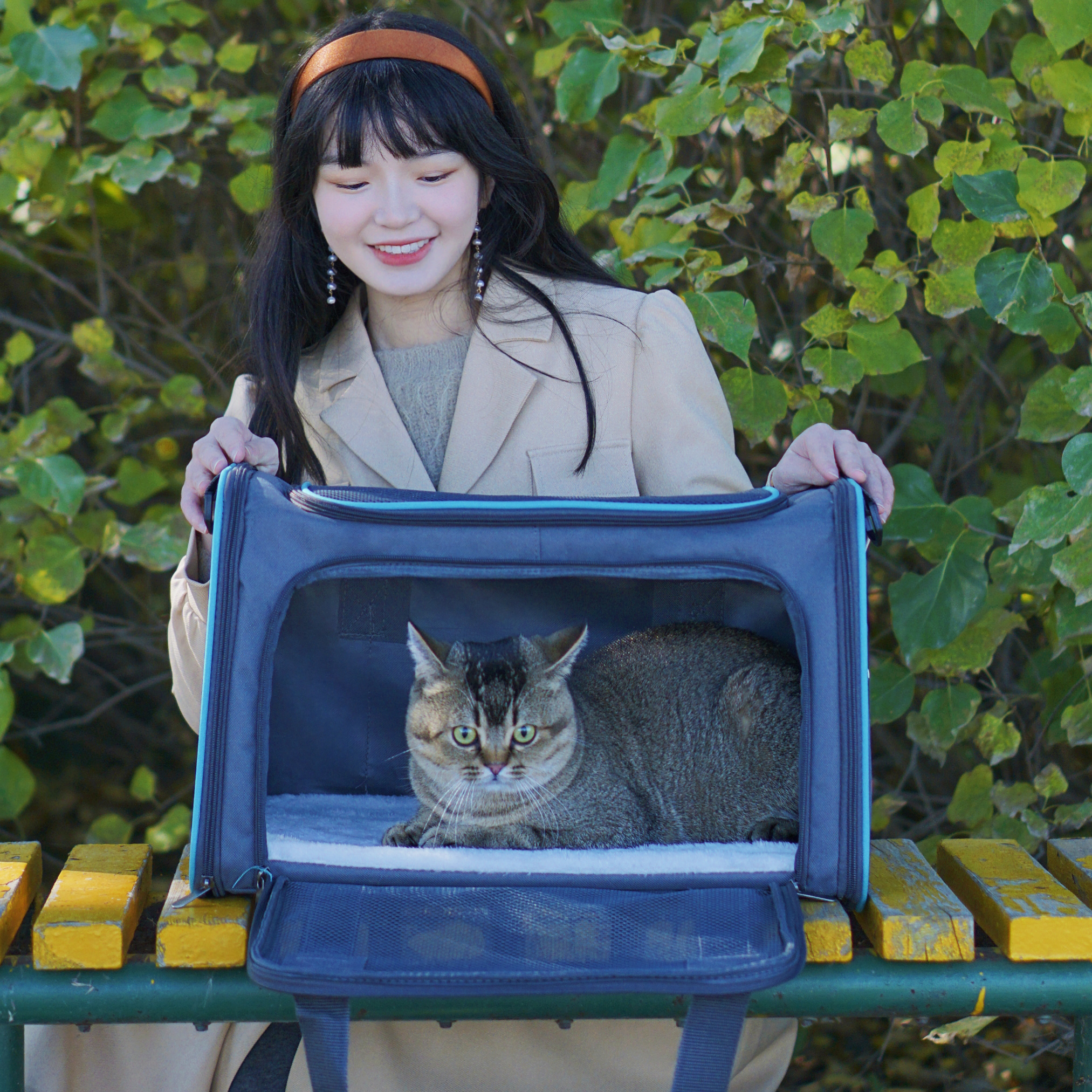 Cat bag winter messenger cat bag cat cage go out portable pet bag dog travel cat go out portable bag